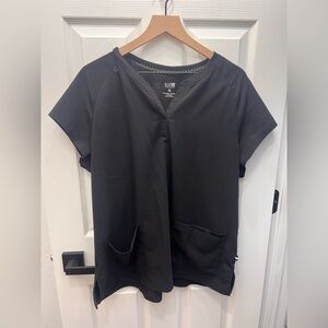 Koi Next Gen Black Scrub Top